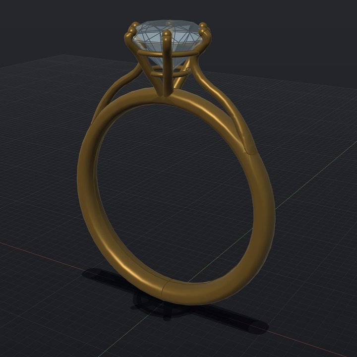 Cathedral solitaire, modelled in Serpentine3D