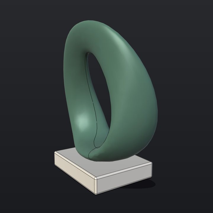 Pierced loop, modelled in Serpentine3D
